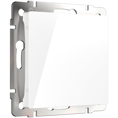 Заглушка без рамки Werkel белый глянцевый картинка